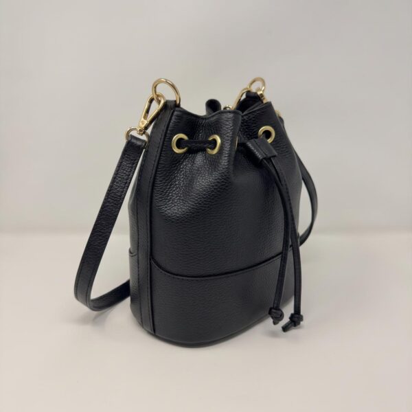 Borsa a secchiello in vera pelle | Modello Livia | Bottega BORDI
